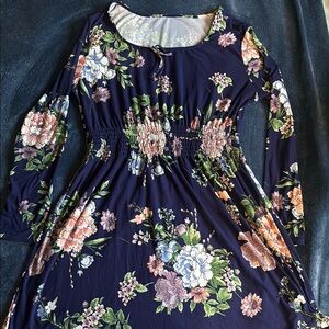 Floral Long Sleeve Dress